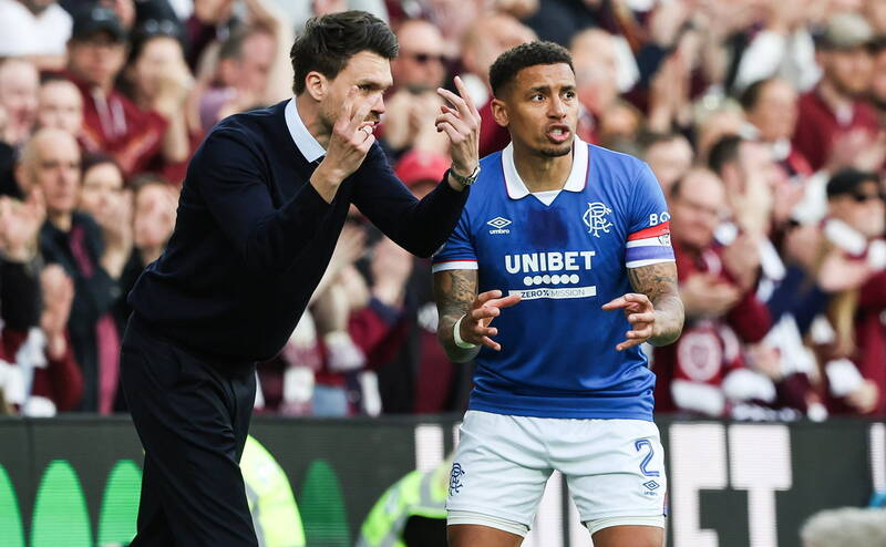 The Ibrox side exit the title race with a whimper at Tynecastle. Its now a two horse race between Hearts and Celtic