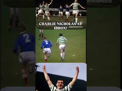 CHARLIE NICHOLAS SCORING A BEAUTIFUL GOAL AGAINST THEM #GLASGOWDERBY #celticfc