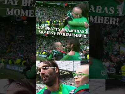 Jay and Samaras when Sammy brought wee Jay onto the Pitch? on Trophy Day 2014 #weejay #samaras