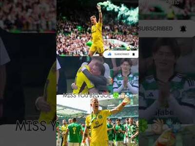 Joe Hart Leaving Celtic Park Pitch for the Final Time 🧤 #Joehart #Celtic