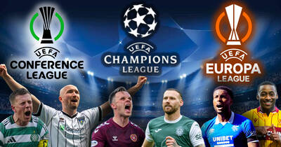 Euro permutations for Hearts, Celtic, Rangers, Motherwell, Hibs, Falkirk and Dunfermline as season nears climax