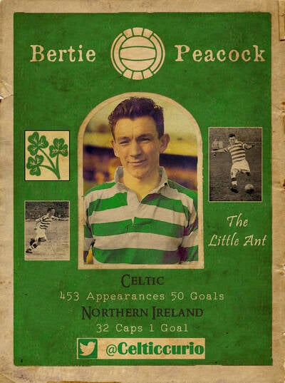 On this Day – 65 years ago, Bertie Peacock left Celtic