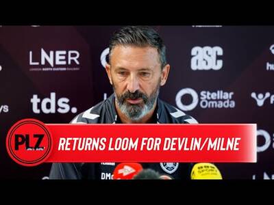 Derek McInnes reveals Cammy Devlin/Harry Milne injury timeline | Hearts vs. Motherwell
