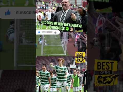 On this day — 7th May 2023 🍀sealed the Scottish Premiership title with a commanding 2-0 win @ Hearts