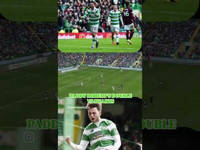 PATRICK ROBERTS DOUBLE VS HEARTS 2016 #celticfc