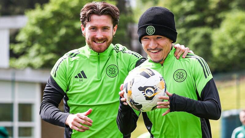 Training Gallery: Celtic v Rangers