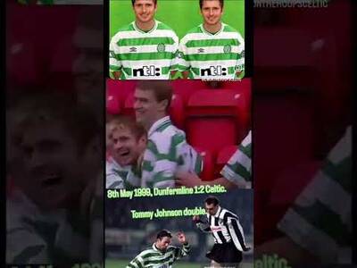 8th May 1999, Dunfermline 1:2 Celtic. Tommy Johnson double.#CelticFC