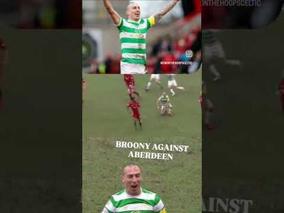 SCOTT BROWN AGAINST ABERDEEN NO1 CAN KEEP HIM DOWN #BROONY #celticfc