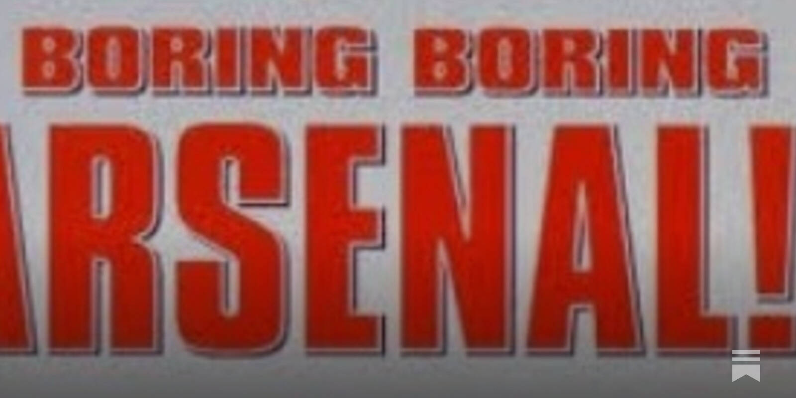 Boring, Boring Arsenal!!
