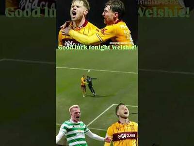 GOOD LUCK TO AGENT WELSH TONIGHT AGAINST HEARTS #STEPHENWELSH #scottishpremiership #motherwell