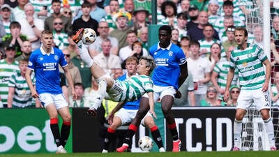 Daizen Maeda nets memorable goal as Celtic close gap on Hearts with Rangers win