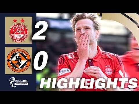 Aberdeen 2-0 Dundee United | HIGHLIGHTS | William Hill Premiership