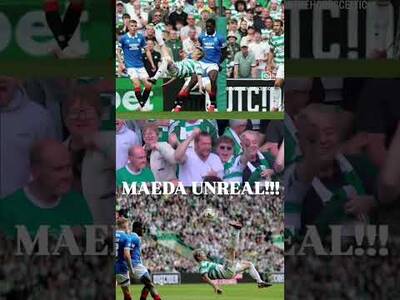 DAIZEN MAEDA WITH ONE THE BEST GOALS I’VE EVER SEEN #glasgowderby #celticfc #daizenmaeda