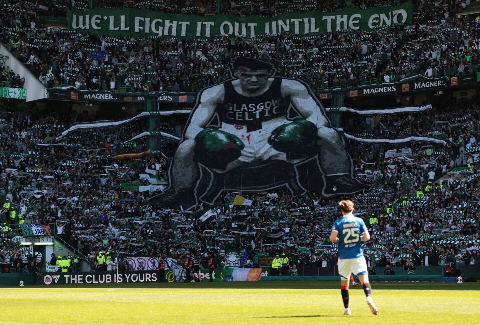 Green Brigade Glasgow Derby recap: Celtic tifos, Union Bears drum spotted
