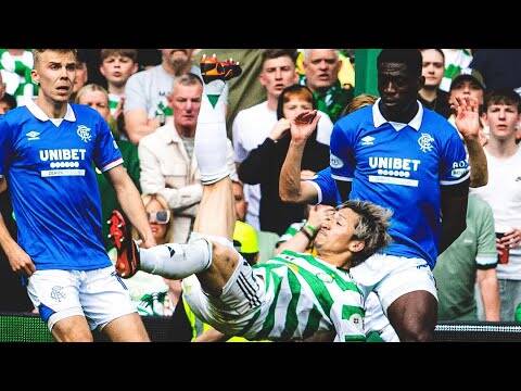 Crazy!!! Daizen Meada Overhead Kick (Celtic V Rangers 3-1)!!!