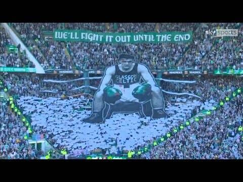 INCREDIBLE Celtic Fans Tifo Against Rangers | Celtic 3-1 Rangers