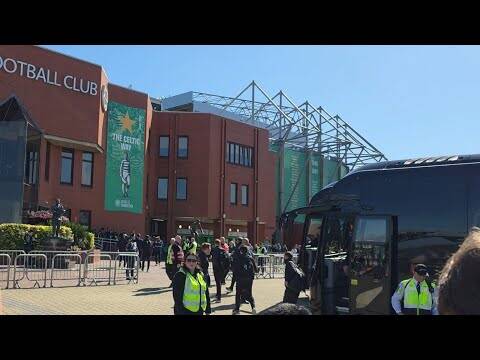Rangers Team Bus SLAUGHTERED As It Arrives At Celtic Park 😂