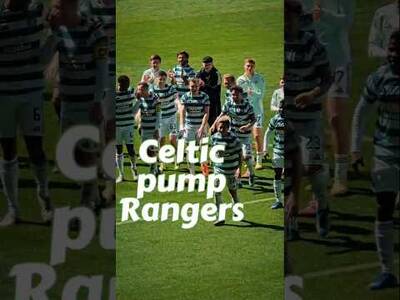 Yassssssss. Celtic 3 &ndash; 1 Rangers.