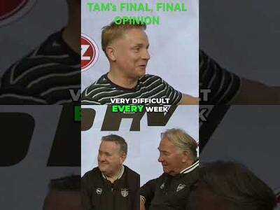 Tam reveals the title winners #scottishpremiership #spfl #celtic