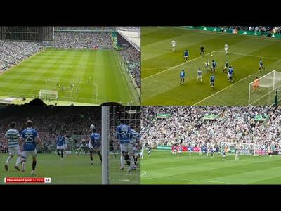 PURE CINEMA &ndash; Every Angle Of Daizen Maeda Overhead Kick Against Rangers? | Celtic 3-1 Rangers