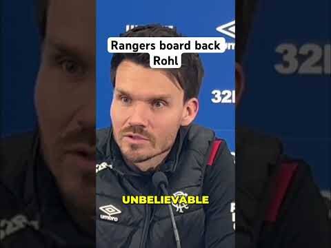 Do Rangers FC Back Danny Rohl? | #rangers #rangersfc #footballshorts #spfl