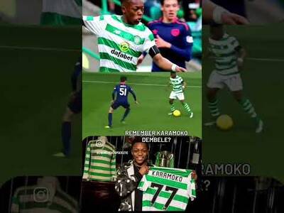 REMEMBER KARAMOKO DEMBELE? MADE HIS 1ST TEAM DEBUT AGAINST HEARTS? #KARAMOKODEMBELE #celticfc