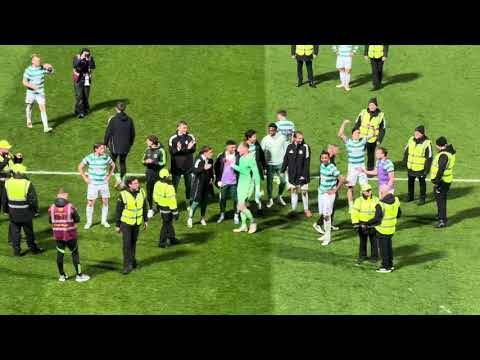 Green Brigade Display at Full Time (Motherwell V Celtic 2-3 )