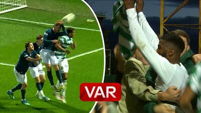 ‘Iconic scenes!’ | LATE, LATE DRAMA as VAR award Celtic 97th-minute penalty!
