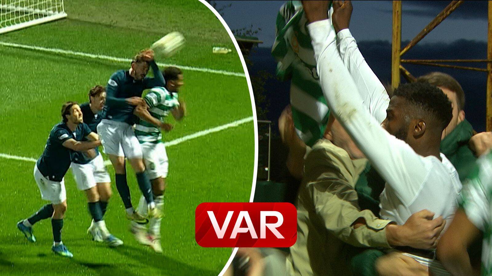 ‘Iconic scenes!’ | LATE, LATE DRAMA as VAR award Celtic 97th-minute penalty!