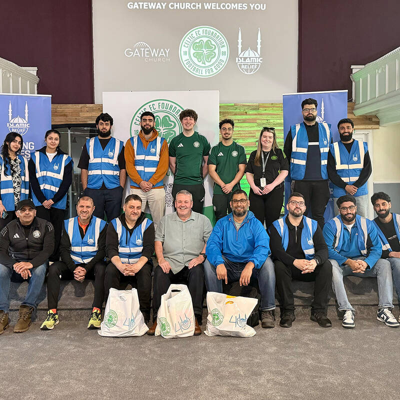Celtic FC Foundation and Islamic Relief UK continue partnership to support families across Glasgow