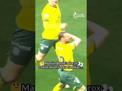 Martin Boyle’s familiar celebration at Ibrox 👀