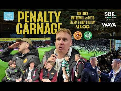 96th MINUTE PENALTY MADNESS AT FIR PARK! | Slaney & Andy Halliday Vlog Motherwell v Celtic Drama!