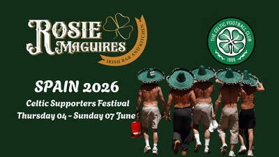 Tommy Johnson looks a head to Celtic Supporters Festival in Spain