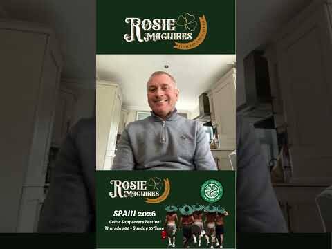 Tommy Johnson looks a head to Celtic Supporters Festival in Spain