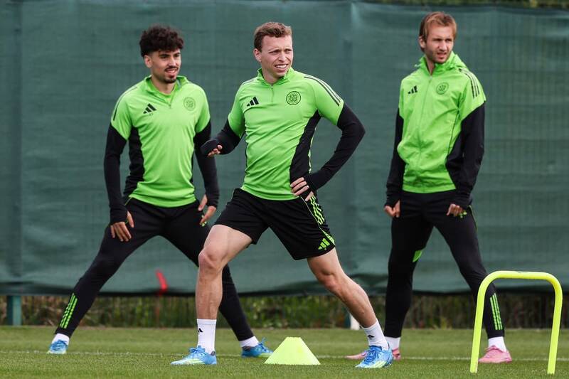 Relaxed Celtic star cuts Hearts tension with smiles as Sky Sports pundits give him ‘good laugh’