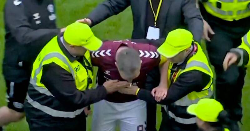 Hearts star ‘punched by fan’ after Celtic pitch invasion and more VAR drama