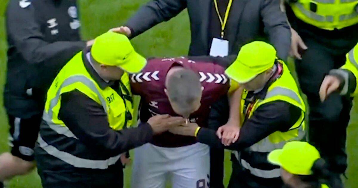 Hearts star ‘punched by fan’ after Celtic pitch invasion and more VAR drama