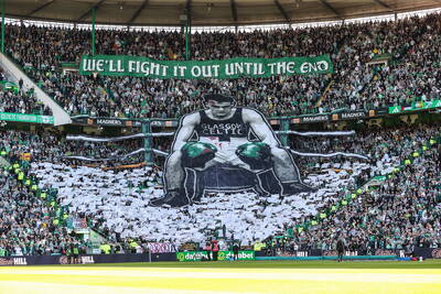 There’s only one winner at Celtic Park today, and the Hearts players know it before a ball is kicked