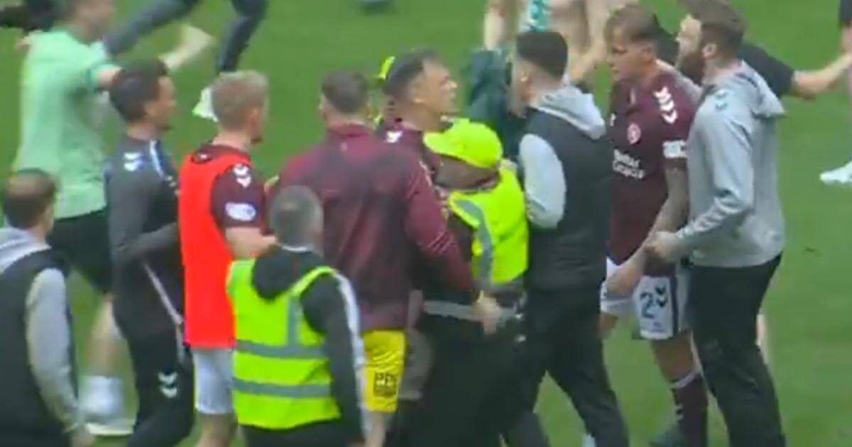 Moment Hearts’ Shankland is targeted by Celtic supporters as footage emerges