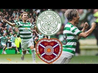 The Moment Celtic Win the League (Celtic 3-1 Hearts) (Highlights)!!!