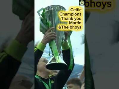 Celtic crowned Scottish football champions. LEGENDS every one