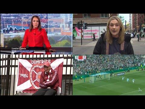 BBC News Report On Celtic Clinching League Title With 3-1 Win Over Hearts