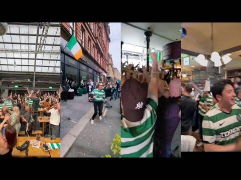 Celtic Fans BRILLIANT REACTION In Pubs To Winning The Leagues Against Hearts