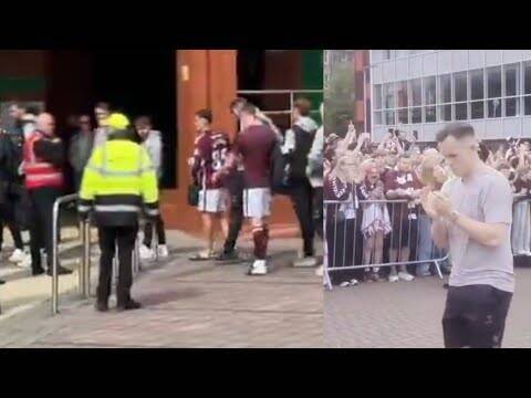 Hearts Players Slaughtered Leaving Celtic Park Straight After Full-Time & Arrive At Tynecastle????