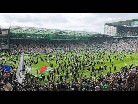 THE GREATEST ENDING TO A CELTIC GAME EVER | Last 10 Minutes & Pitch Invasion | Celtic 3-1 Hearts