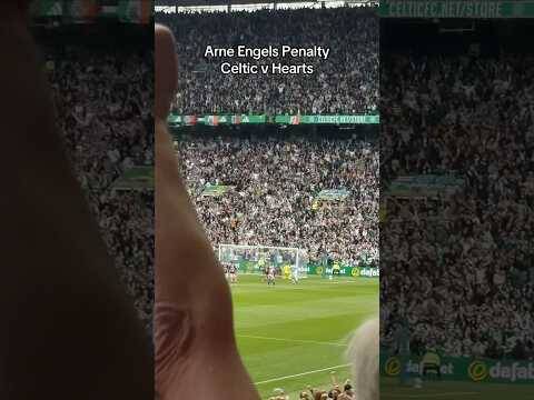 Arne Engels penalty v Hearts Celtic Park #celticfans #celticfc #arneengels #celticpark