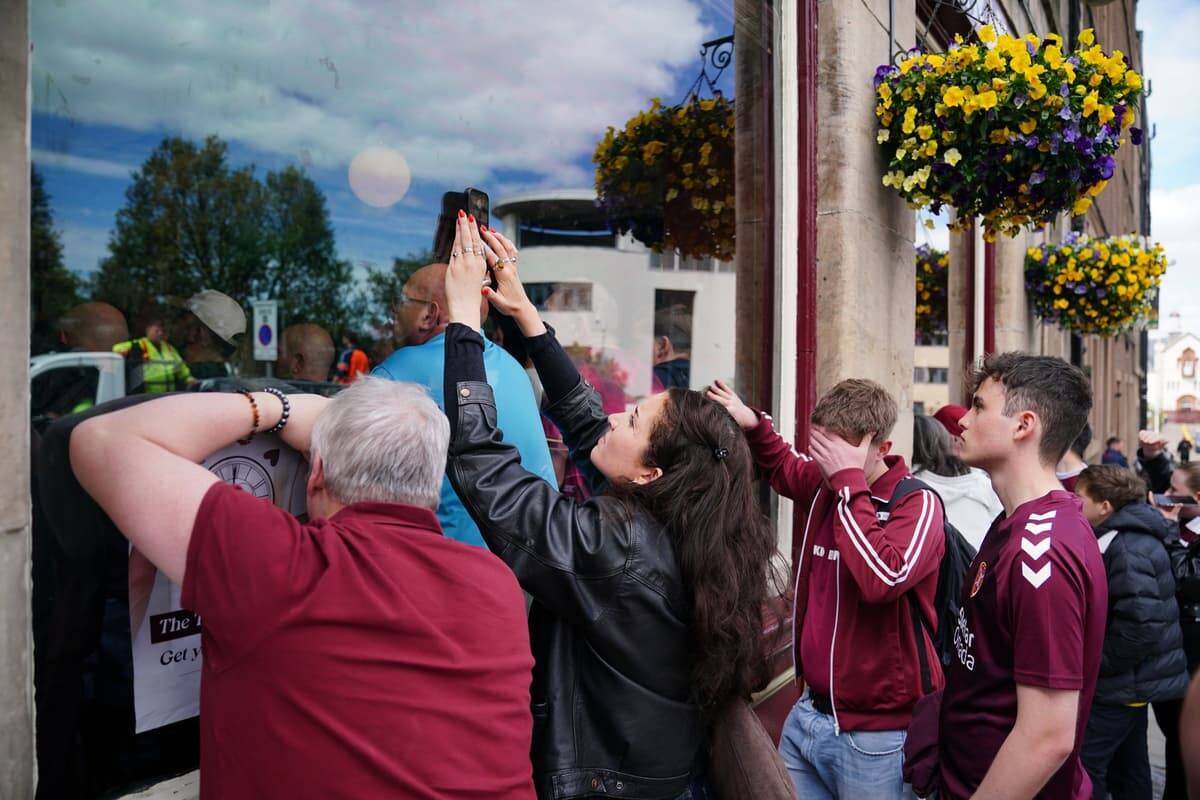 ‘We were 10 minutes away – we were counting down’ Hearts fans devastated but proud after epic season