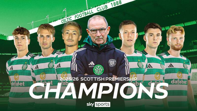 Celtic strike late to beat Hearts and win title on dramatic final day