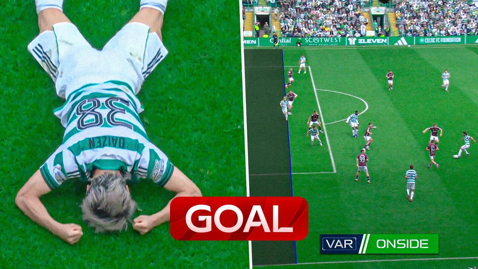 INCREDIBLE! Celtic beat Hearts to the title after VAR awards goal