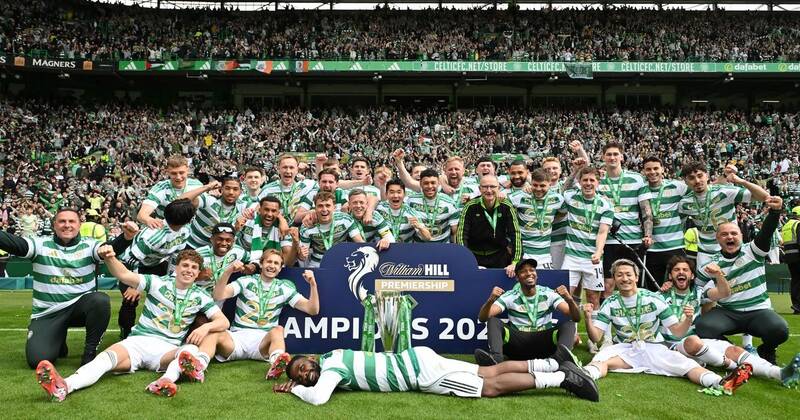 Celtic trio absent from Parkhead title party as sidelined star shares joy from afar